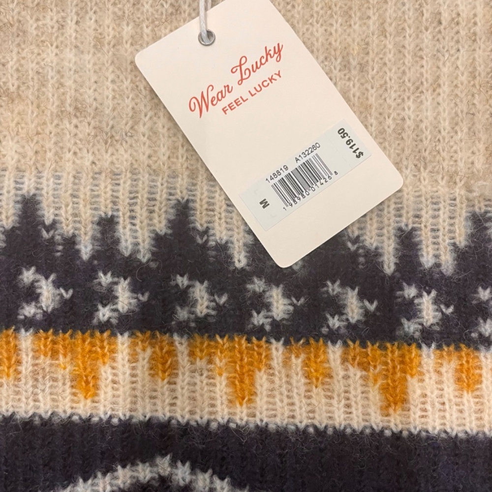 $119 Lucky Brand Wool Shawl Collar Open Front Cardigan Women’ Size M - Picture 6 of 16